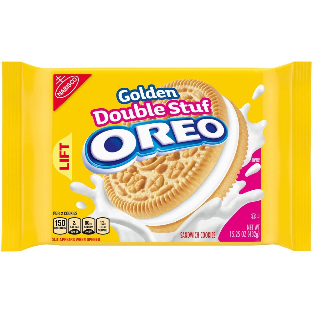 UPC 044000025403 product image for Oreo Golden Double Stuf Sandwich Cookies - 15.25oz | upcitemdb.com