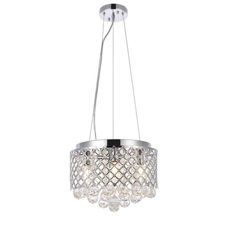 Elegant Lighting Tully 4 lights pendant in chrome - image 1 of 4