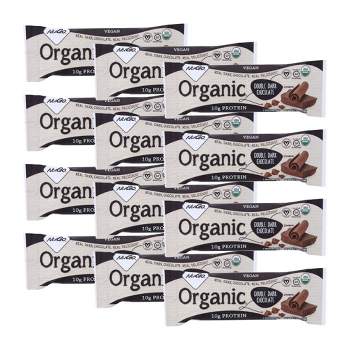 Nugo Organic Double Dark Chocolate Vegan Protein Bar - Case of 12/1.76 oz