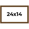 PosterPalooza | Flat Gold Picture Frame - UV Acrylic, Backing Board, Hanging Hardware Included - 2 of 4