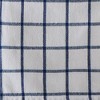 TAG Classic Reversible Double Cloth Medium Blue Windowpane Cotton Machine Washable Kitchen Dishtowel 26L x 18W in. Decoration Decor - 2 of 3
