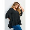 Avenue Women's Plus Size Aly Tiered Top - 4 of 4