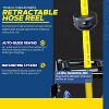 Goodyear Industrial Retractable Air Hose Reel - 1/2" x 50' Ft, 300 PSI Max, 1/2" NPT Connections, Dual Arm - 4 of 4