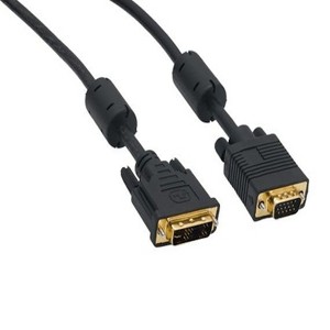 SANOXY 1m/ 3ft DVI-A Male to VGA HD15 Male Analog Video Cable, Gold Plated - 1 of 3