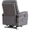 Fabric Lift Chair Recliner, Push-Button Electric Recliner with Plush Cushioning and Side Storage - 3 of 4