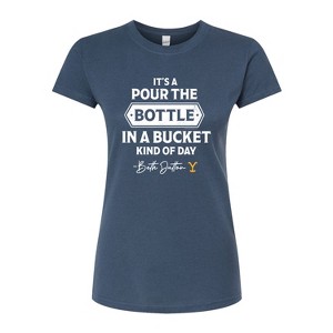 Women's - Yellowstone - Bottle In Bucket Day Fitted Graphic T-Shirt - 1 of 4