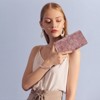 FATMOON Women’s Bifold Wallet - RFID Blocking with 16 Card Slots & Zipper Pocket for Cash, Coins, Credit Cards for Daily Use,Travel - 2 of 4