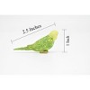 Collectible Wildlife Gifts | Parakeet, Green,  Rubber Bird, Educational, Realistic, Hand Painted,  Model, Gift,     2 1/2"    F1669 B63 - 2 of 4
