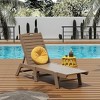 WestinTrends Poly Reclining Outdoor Patio Chaise Lounge Chair Adjustable - 2 of 4