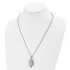 Black Bow Jewelry Stainless Steel Polished Jesus Profile Necklace, 22 Inch - 3 of 4