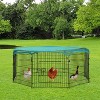 FDW Large Metal Chicken Coop Pet Playpen with Waterproof Cover Outdoor Walk-in Poultry Cage Outdoor Backyard Farm Cage - 2 of 4