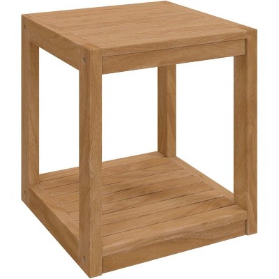 Carlsbad Teak Wood Outdoor Patio Side Table