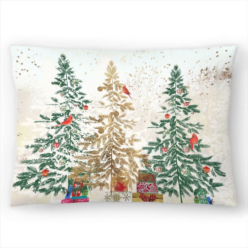 Christmas Gifts by Pi Holiday Collection - 20" x 14" Throw Pillow - Americanflat, 1 of 4