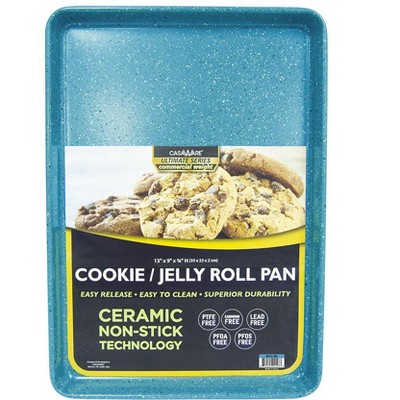 Blue Granite Non-Stick Ceramic Cookie Sheet Set
