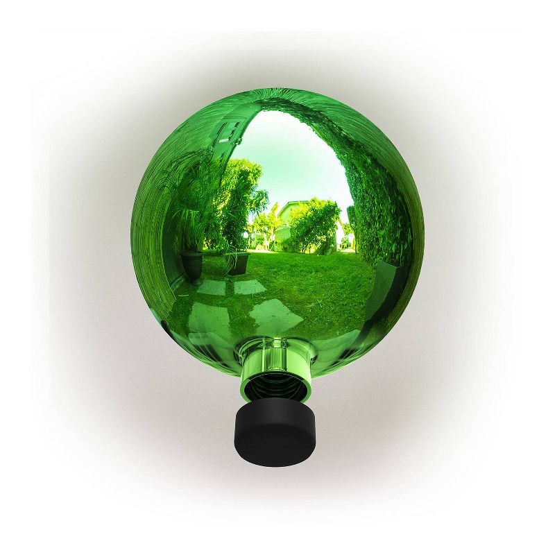 10&#34; Glass Gazing Globe Green - Alpine Corporation, 4 of 8