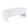 NicBex Oval Storage Ottoman Bench,End of Bed Boucle Ottoman with Storage,Storage Bench for Living Room,Bedroom,Entryway - 4 of 4