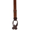 CTM Men's Coated Leather Button-End 1 Inch Suspenders - 2 of 4