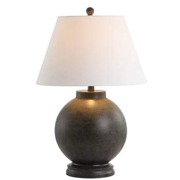 26" Sophie Resin Table Lamp (Includes LED Light Bulb) Gray - JONATHAN Y