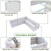 Anybear 6x6x1.5ft U-Shaped Galvanized Raised Garden Beds Outdoor for Planting Vegetables Flowers Herb, Anti-Rust - 2 of 4