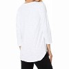 Women's V-neck Curve Hem Tee - mododoc - 2 of 3