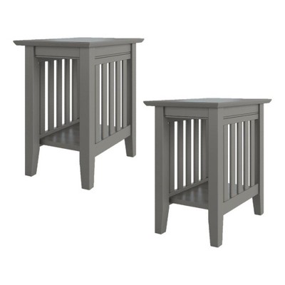 AFI Furnishings Mission Chair Side Table Set of 2 AG