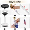 Yescom 8 Ft Sectional Indoor Flag Pole Kit Base Eagle Topper Aluminum 3x5 Ft US Flag - 4 of 4