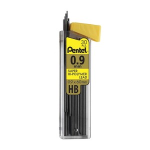 Pentel Super Hi-Polymer Lead Refill (0.9mm) Medium, HB, 30 pcs/Tube - 1 of 1
