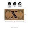 28" x 16" Monogram Coir Mat, Letter  "X" - 2 of 4
