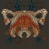 Junior's Design By Humans Red Panda Face By LetterQ T-Shirt - 2 of 3