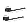 2 Pack Paper Towel Holder Wall Mount, Self-Adhesive or Drilled Paper Towel Holder Under Cabinet. Suitable for kitchen, bathroom, pantry - 2 of 4