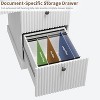 GAOMON Fluted Home Office Desk Storage, 54" Modern Executive Desk with File Drawers for Study Work - 4 of 4