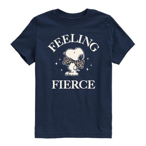 Boys' - Peanuts - Feeling Fierce Snoopy Short Sleeve Graphic T-Shirt - 1 of 4