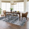 Washable Rugs, Non Slip Indoor Distressed Blue Rug Trellis Large Rug Soft Non Shedding Stain Resistant Carpet for Dining Room - 3 of 4