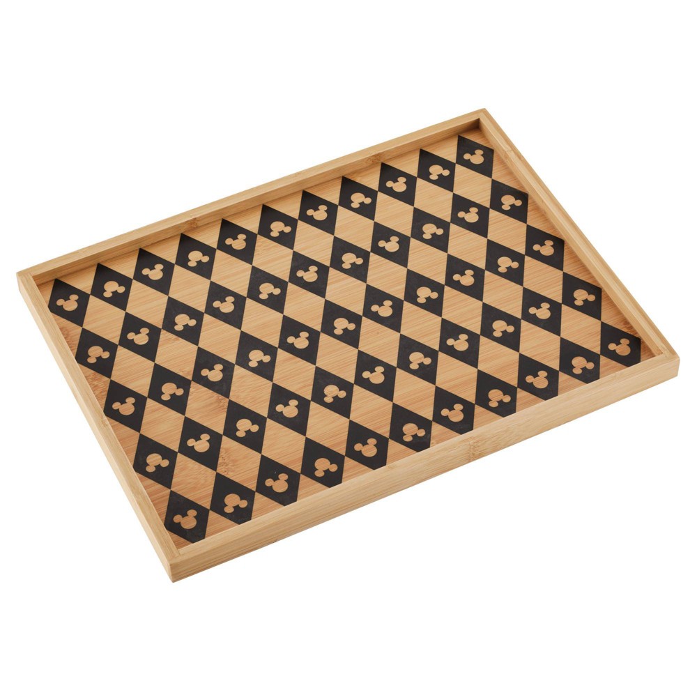 Photos - Tray Disney Home Monochrome Large Bamboo Serving  