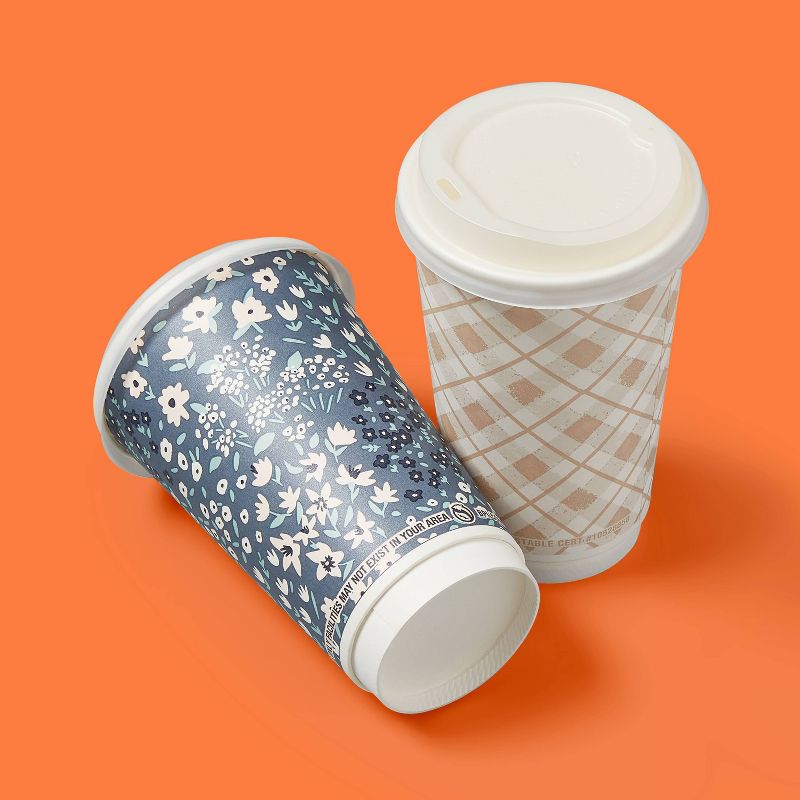 Compostable Hot Cups - 16oz/12ct - up &#38; up&#8482;, 2 of 4