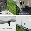 4.43 ft. W x 2.85 ft. D Durable Resin Storage Shed, Weather-Resistant Outdoor Storage Cabinet for Home, Patio and Garage - 3 of 4