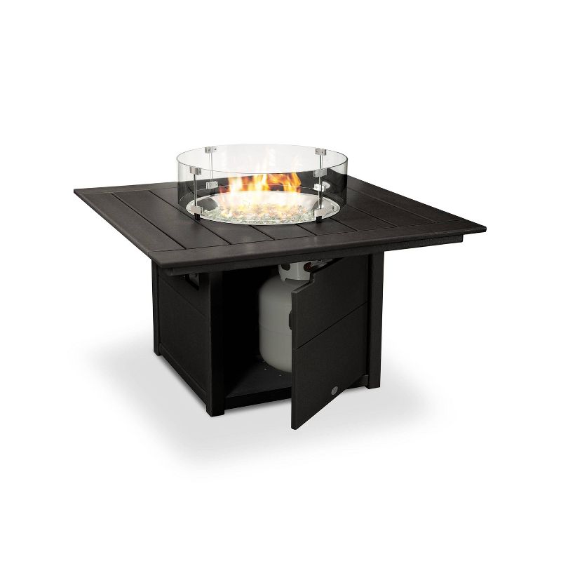 POLYWOOD 42" Square Fire Pit Table, 3 of 6