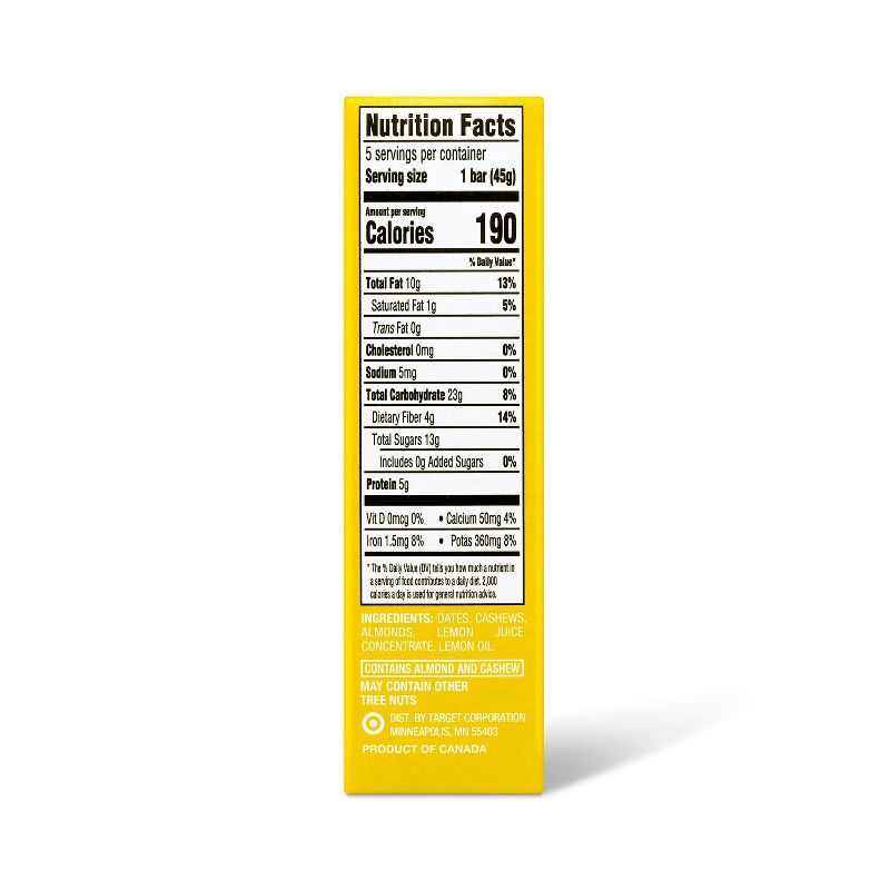 Lemon Nutrition Bars - 5ct - Good & Gather&#8482;, 4 of 8