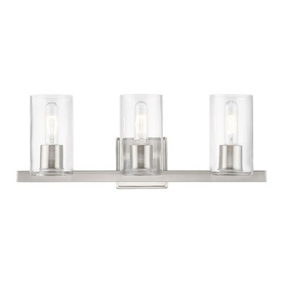Livex Lighting Clarion 3 - Light Vanity in  Brushed Nickel