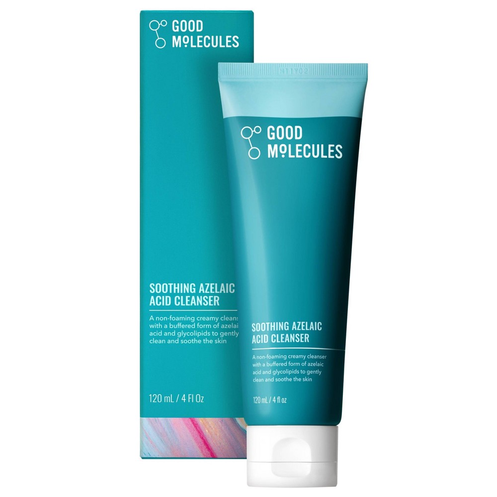 Good Molecules Soothing Azelaic Acid Face Cleanser - 120ml: Liquid Formula, Sensitive & Acne-Prone Skin