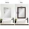 Amanti Art Mirror Makeover Bathroom Mirror Frame Border Kit - Fully Assembled Peel and Stick Frame - Mirror NOT Included - Shipwreck  Narrow Trim - 4 of 4