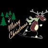 Men's Design By Humans Christmas Reindeer for darks By ozdilh T-Shirt - 2 of 4