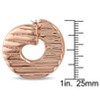 EVERLY JEWELRY | Rose Plated Sterling Silver Twist Fashion Earrings - 3 of 3