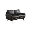 Modern Sofa Leather Couch with Wooden Legs for Living Room Office - 2 of 4