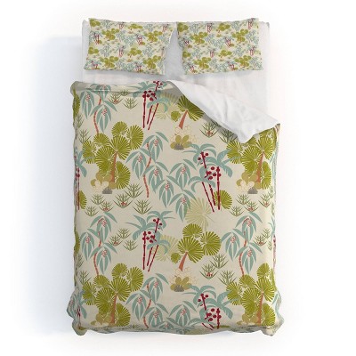 Deny Designs 3pc Full/Queen Mirimo Tropical Spring Duvet and Sham Set