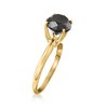 Ross-Simons 3.00 Carat Black Diamond Solitaire Ring in 14kt Yellow Gold - 3 of 4