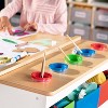 Guidecraft Arts and Crafts Center - White: Toddler Table & Craft Desk with Chairs, Storage, Paper Roller | Wooden Learning & Activity Table for Kids - 3 of 4