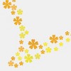Slickblue Colorful Flower Wall Decals – Floral Vinyl Stickers in Green/Yellow/Pink, Multiple Design Options 19.7" x 27.6" - 2 of 3