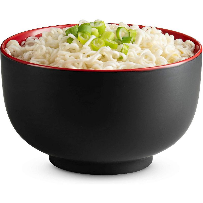 Kook Ceramic Ramen Noodle Bowls, 34 oz, Set of 4, 3 of 6