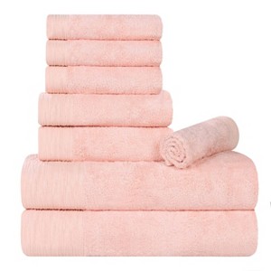 Rayon From Bamboo Cotton Blend Eco-Friendly Hypoallergenic Solid Bathroom Towel Set by Blue Nile Mills - 1 of 4